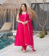 Stylish Indian Party anarkali salwar kameez for women readymade eid dress gown