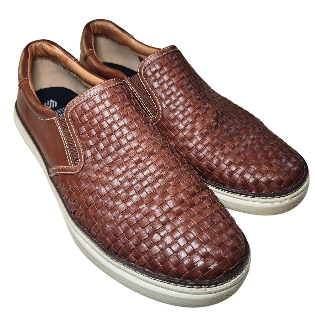 BRANNON MENS SHOE 9.5 M TAN LEATHER SLIP ON JOHNSTON&MURPHY 25-9256 Johnston & Murphy Slip - On Casual Shoes for Men for sale - eBay main image 2