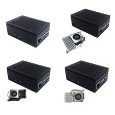 Cooling Case for RPi 5 Board Cover Enclosure with Optional Official Heatsink Fan