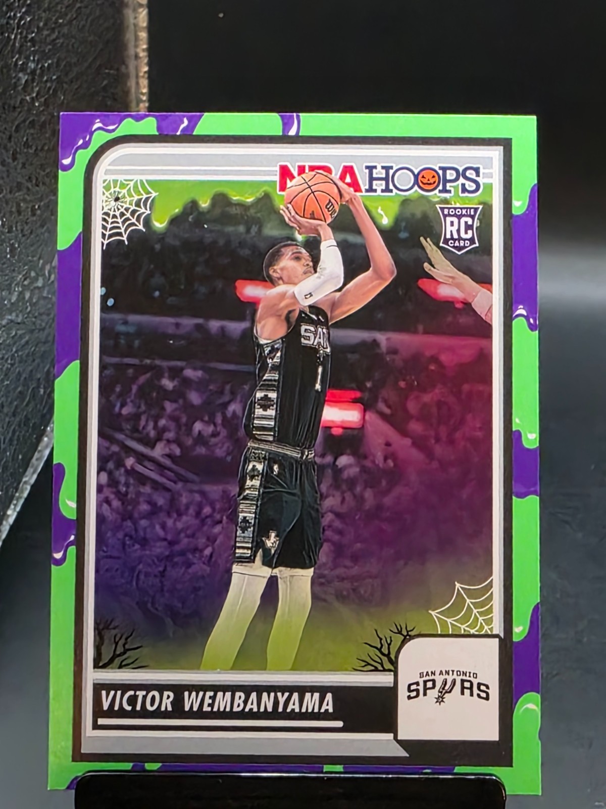2023-24 PANINI HAUNTED HOOPS VICTOR WEMBANYAMA RC SLIME #108