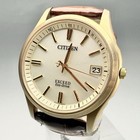 CITIZEN EXCEED Eco-Drive Gold Herrenuhr H111-T015875 36mm Datum