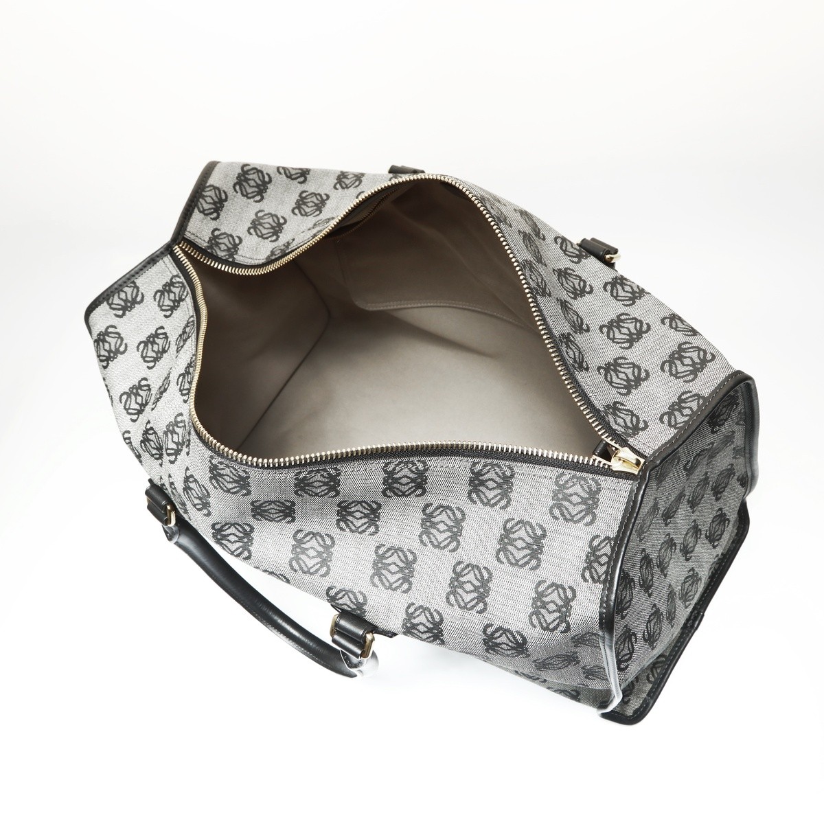 Authentic LOEWE Anagram Coding Canvas Boston bag … - image 12