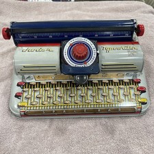 Vintage Marx Junior Typewriter Antique Old Metal Tin Childrens Toy Vtg Rare
