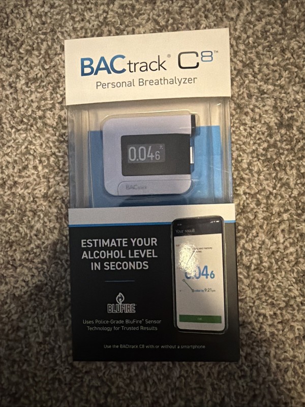 BACtrack C8 Personal Bluetooth Alcohol Breathalyzer Brand New Unopened/Sealed