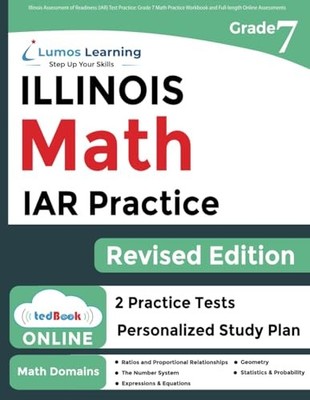 Illinois Assessment of Readiness (IAR) Test Practice: 7th Grade Math Prac - GOOD