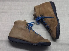 mens ITALY made MERRELL mountaineering boots 7.5 M brown HIKING leather vibram