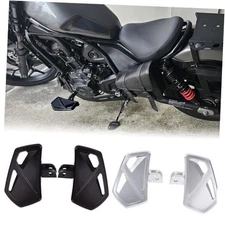 Motorcycle Highway Pegs Anti-Slip Footpegs Foot Rest Rider Wide Black