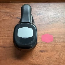 STAMPIN UP DESIGNER LABEL PAPER PUNCH RETIRED EK SUCCESS LARGE WHALE TAIL