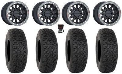 Raceline Alpha Bdlk 15'' Wheels BK 33'' DX440 Tires Honda Pioneer 1000 / Talon