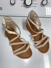 Mujeres Sandalias Gladiador Vendaje Tobillo Plano Tirantes Zapatos Chanclas Sandalias