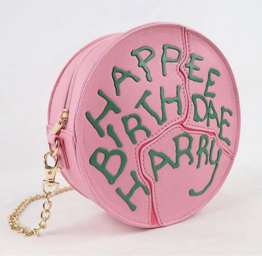 Harry Potter x FLAPPER Pastel de Cumpleaños Bolso de Hombro Rosa Cadena...
