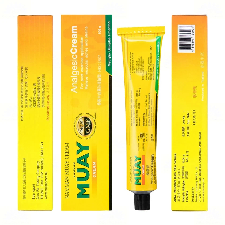 Crème De Massage Namman Muay Thai – Pour Douleurs Musculaires, Pot 100 G