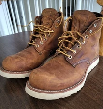 Red Wing Shoes Heritage 9111 Leather Work Boots Mens 9D Classic Round Toe Copper