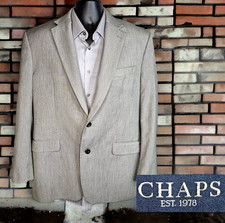 Chaps Jacket Blazer Mens 42R Gray Single Vented