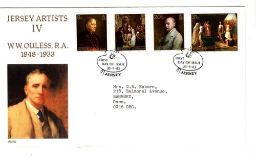 1983 JERSEY - JERSEY ARTISTS IV FDC FROM COLLECTION N23