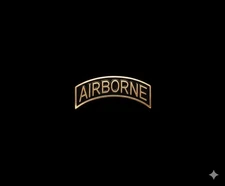 U.S. Army Airborne Tab Lapel Pin - 1.125"