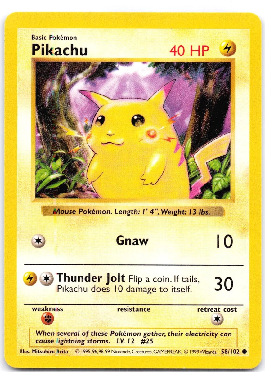 pokemon cards pikachu ebay Pokémon Pikachu Base Set Cards for sale