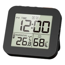 Digital Timer Shower Clock Waterproof with Alarm, Bathroom Kitchen Wall Clock...