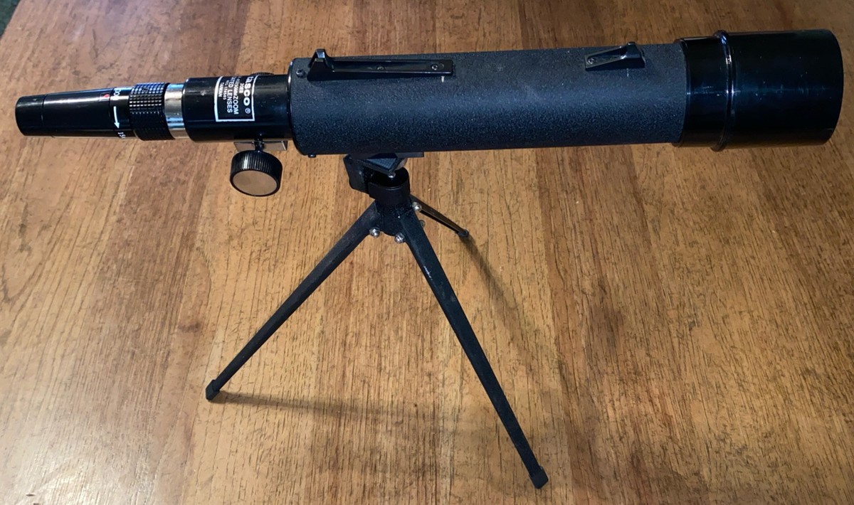 NOS 1989 Tasco 20EB Spotting Telescope With Tripod 15x45x50mm Zoom