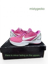 Nike Zoom Kobe VI Think Pink 2011 Sneakers Men s 10.5 Kay Yow used