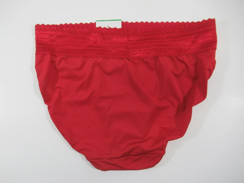 NOVA Calcinha Feminina Warners Microfibra Hi-Cut L/7 Vermelha 5109j - Imagem 4 de 4
