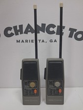 Vintage GE General Electric Walkie Talkie Set Model 3-5954A - w/Morse Code.