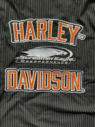 Camicia meccanica Harley Davidson Screamin Eagle 3XL con bottoni grande logo ricamato - Foto 3 di 9