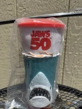 Jaws 50th Anniversary Cup NEW Sealed 2025 Gripper 32oz Great White Shark