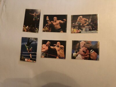 WWE Action Topps 2007 Trading Cards - 6 Bulk NM (Jeff Hardy, Ric Flair, McMahon)