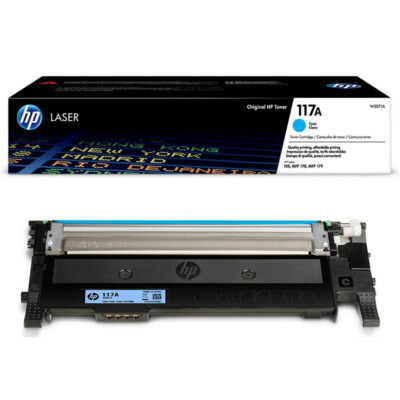 HP Original 117A Toner LaserJet MFP 178nwg 179fwg Laser 150a 150nw Cyan W2071A