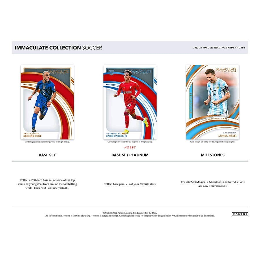 2022-23 Panini Immaculate Soccer Hobby BOX FACTORY SEALED 22PASIC