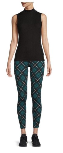 NO BOUNDARIES ANKLE LEGGINGS GRÜN KARIERT L (11-13) NEU MIT ETIKETT [CHR15] - Bild 1 von 6