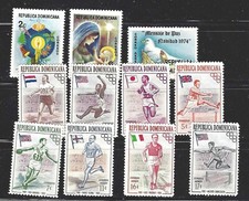Dominican Republic - small lot of 13 mostly MNH stamps includes Scott #RA16