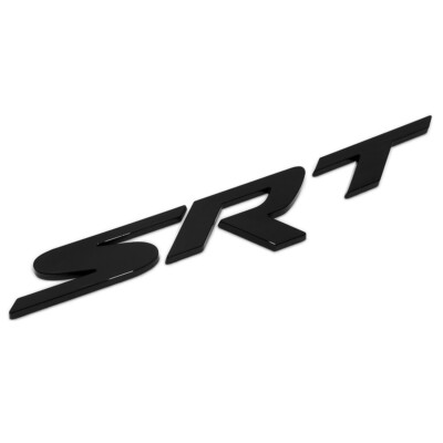 15-18 Jeep Grand Cherokee Black SRT Logo Emblem Nameplate Badge Mopar