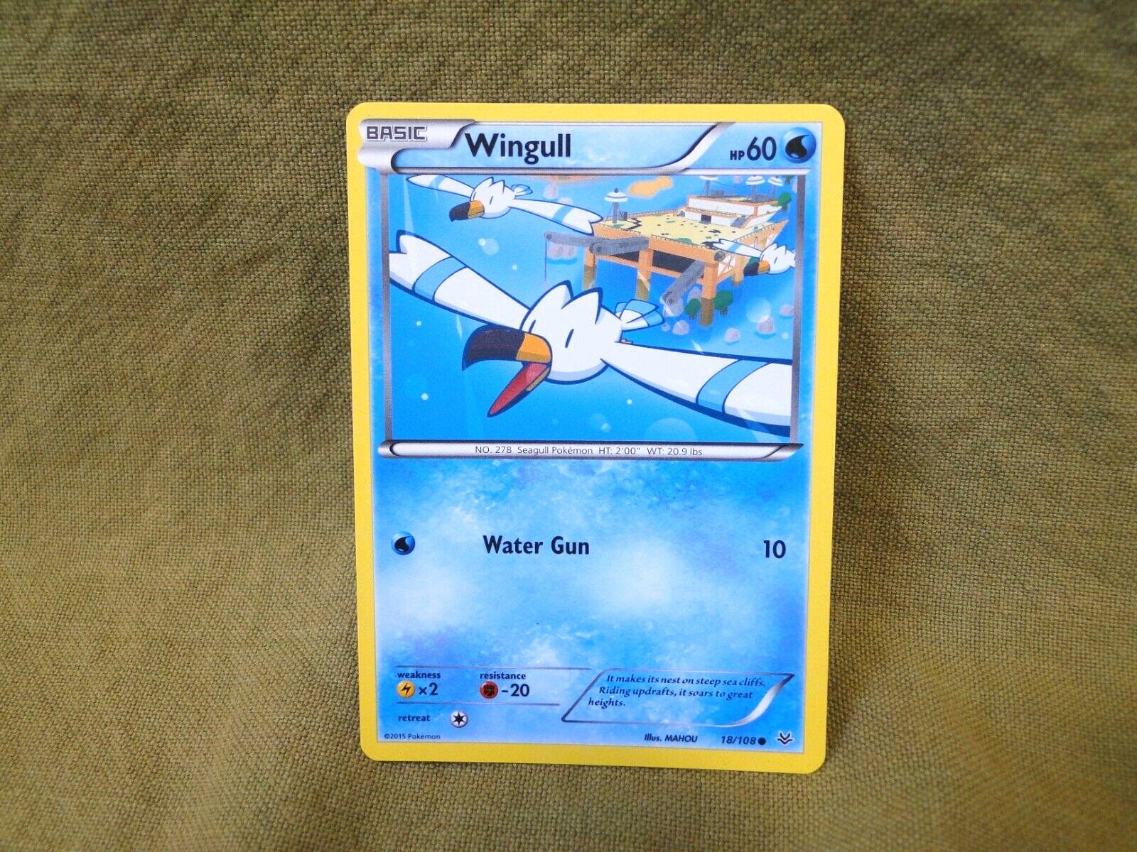 Pokemon Trading Card - Roaring Skies: Wingull 18/108