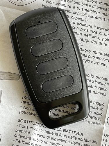 SECEUROGLIDE DELUXE REMOTE CONTROL HANDSET - 4 CHANNEL - TELECO TVMIO868A04B - 第 1/4 張圖片