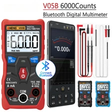 V05B Digital Bluetooth Multimeter Multimetro 6000 Counts Analog AC/DC Voltage