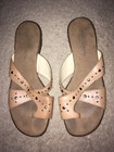 Aerosoles Beige Leather Sandals Shoes Slip On Women Size 9 — photo 1