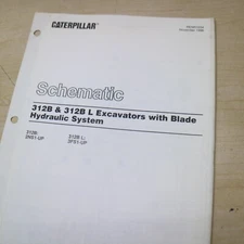 CAT 311B L Excavator Hydraulic Schematic Manual repair shop service BLADE SYSTEM