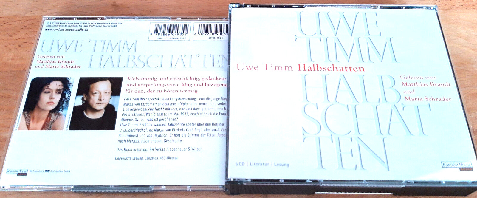 Uwe Timm - Halbschatten - Hörbuch - 6 CDs - Matthias Brandt - 2008 - Sehr gut - Uwe Timm