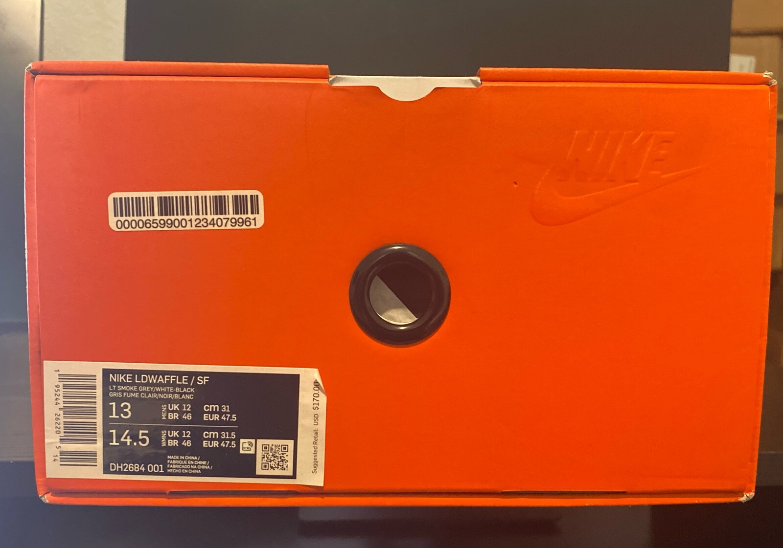 SACAI X NIKE Taglia 13 Nike LDV Waffle x design frammenti x grigio Sacai