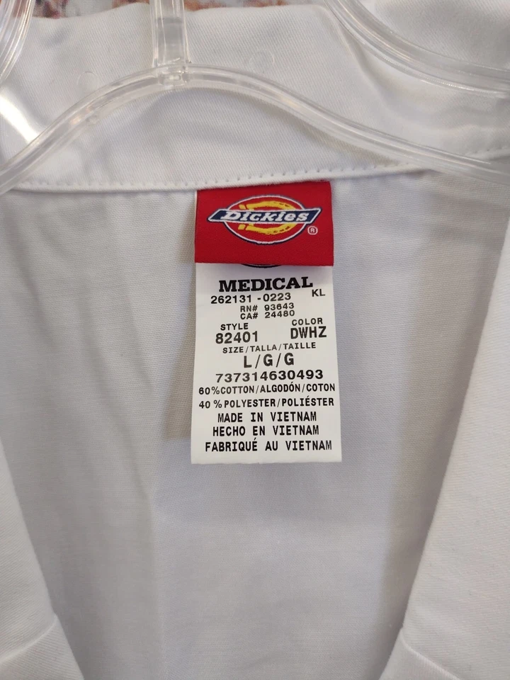 Dickies EDS Professional Whites Women's 37" Lab Coat - 82401 NEW - Image 4 of 4