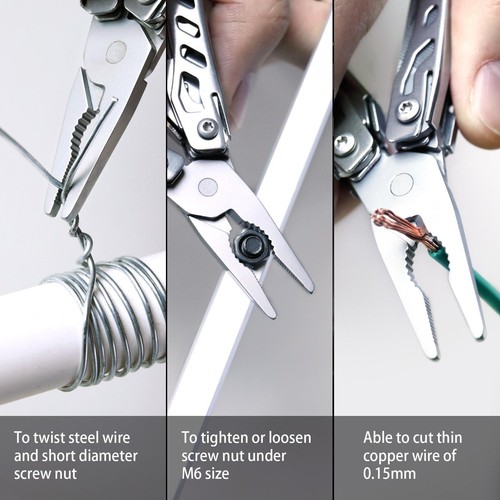 Nextool Mini Flagship Red/green 10 in 1 Multi Functional Folding Hand Tool. - Afbeelding 5 van 28