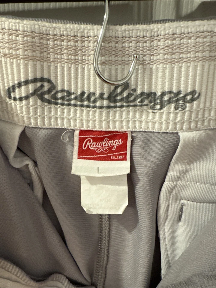 Rawlings Men's Gray Long Baseball Pants - Size Large Belt Loops 36x30 - Image 4 of 4