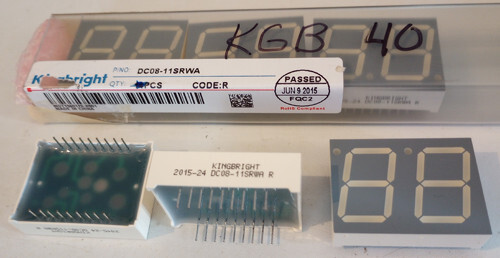 Lot of 6: Kingbright DC08-11SRWA