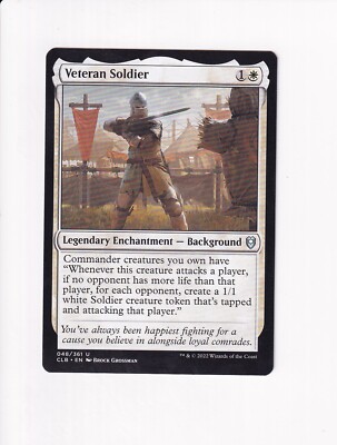 MAGIC MTG COMMANDER LEGENDS: BATTLE FOR BALDUR'S GATE VETERAN SOLDIER (#1) (X) | eBay MAGIC MTG COMMANDER LEGENDS: BATTLE FOR BALDUR'S GATE VETERAN SOLDIER (#1) (X) | eBay