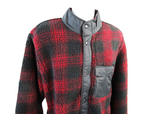 Goodfellow & Co Men's Lightweight Faux Fur Plaid High Pile Sherpa Fleece Jacket - 第 31/60 張圖片