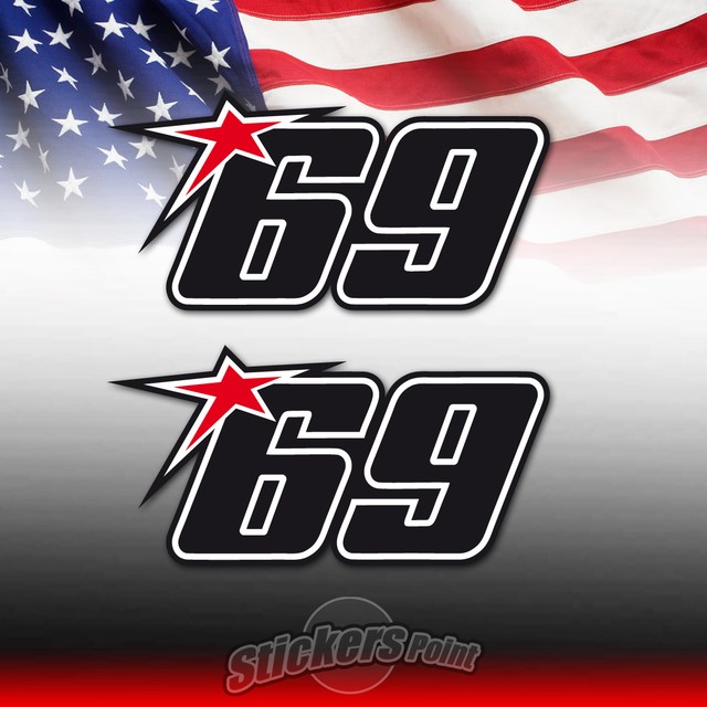 2 Adesivi 69 Nicky Hayden - KENTUCKY KID - stickers mod.6 moto bike cm 9 x 4 2 Adesivi 69 Nicky Hayden - KENTUCKY KID - stickers mod.6 moto bike cm 9 x 4