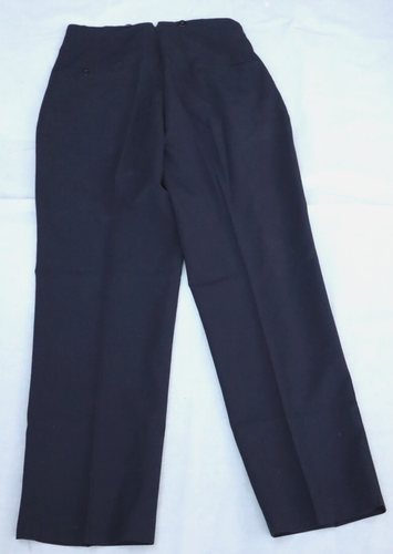 Vintage 1950s mens navy blue pleated front pants 30W x 31L - Picture 7 of 9