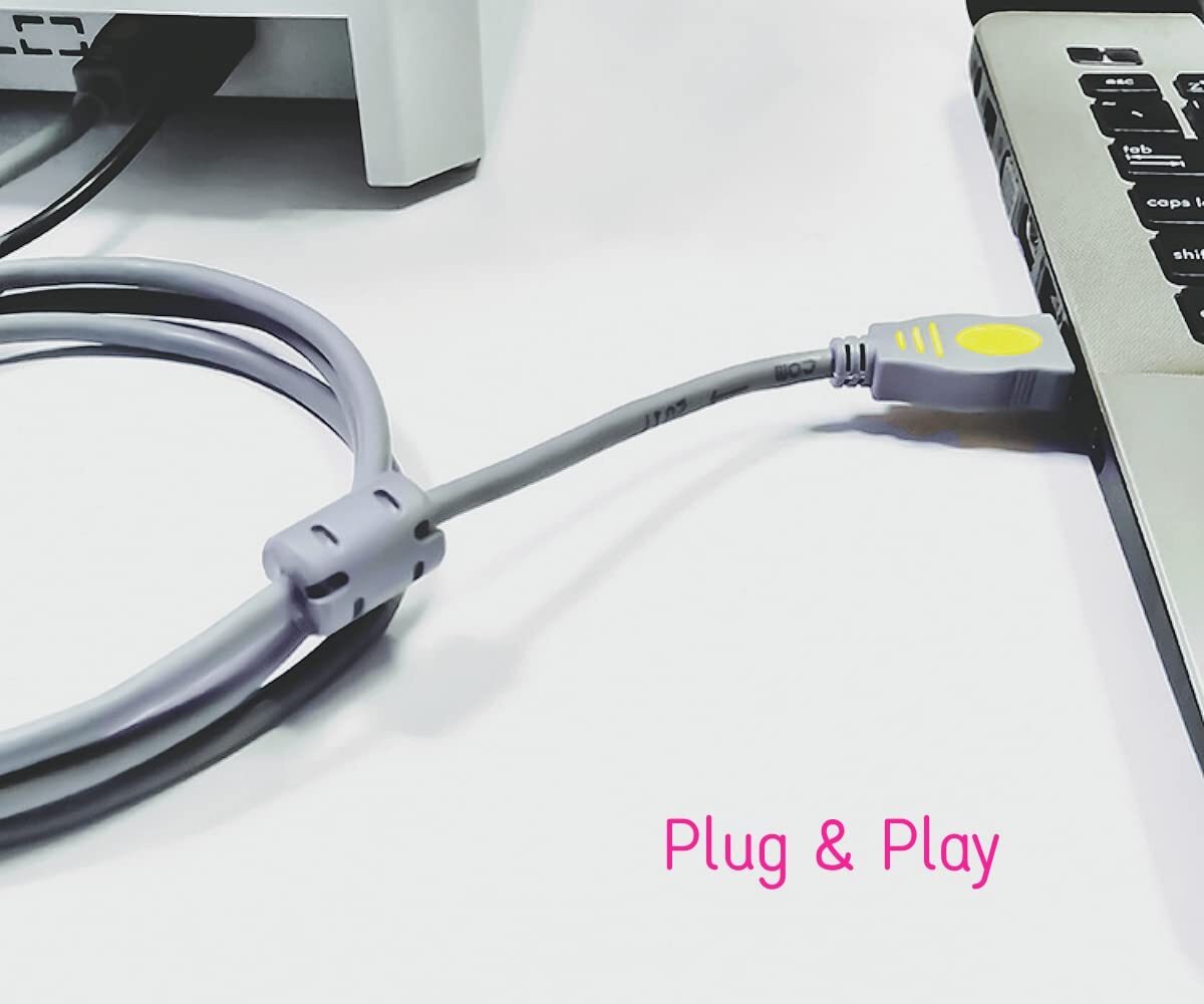 MS TECH Câble D'imprimante Vers Ordinateur Compatible Avec HP